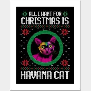 All I Want for Christmas is Havana Cat - Christmas Gift for Cat Lover Posters and Art